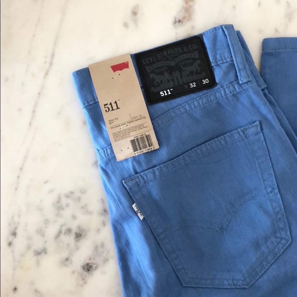 LEVI’S MEN’S NEW LIGHT BLUE 511 JEANS